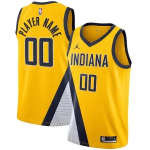 Chic Indiana Pacers Jordan Brand Swingman Custom Jersey Statement Edition Gold