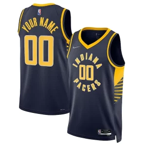 Chic Indiana Pacers Nike 2021/22 Diamond Swingman Custom Jersey Icon Edition Navy