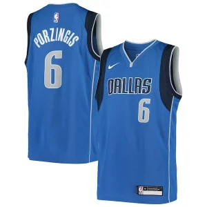 Chic Kristaps Porzingis Dallas Mavericks Nike Youth Swingman Jersey Icon Edition Blue
