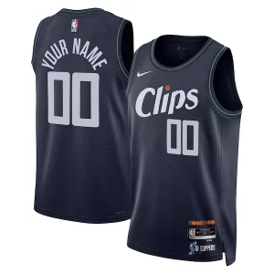 Chic LA Clippers Nike Unisex 2023/24 Custom Swingman Jersey Navy City Edition