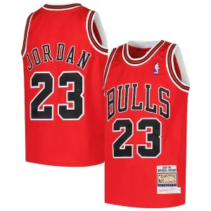 Chic Michael Jordan Chicago Bulls Youth Hardwood Classics 1997/98 Authentic Jersey Red