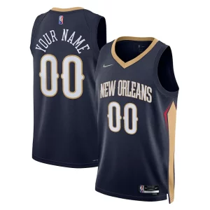 Chic New Orleans Pelicans Nike 2021/22 Diamond Swingman Custom Jersey Icon Edition Navy