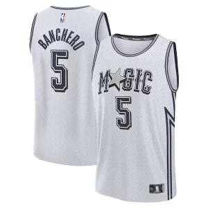Chic Paolo Banchero Orlando Magic Youth 2024/25 Fast Break Player Jersey City Edition Silver