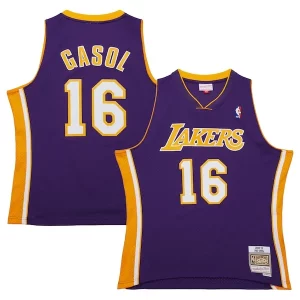 Chic Pau Gasol Los Angeles Lakers 2009/10 Hardwood Classics Swingman Jersey Purple