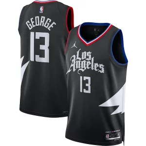 Chic Paul George LA Clippers Jordan Brand Unisex Swingman Jersey Statement Edition Black
