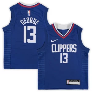 Chic Paul George LA Clippers Preschool Nike 2020/21 Fast Break Replica Jersey Royal Icon Edition