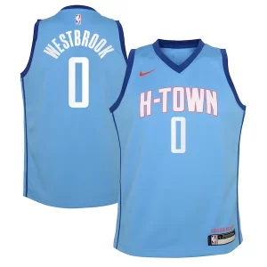 Chic Russell Westbrook Houston Rockets Nike Youth 2020/21 Swingman Jersey Blue City Edition