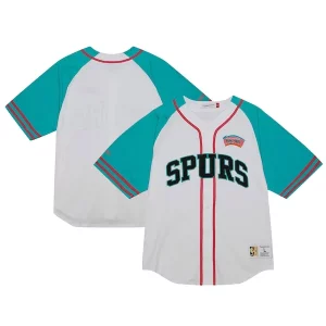 Chic San Antonio Spurs Practice Day Baseball Jersey White
