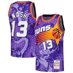 Chic Steve Nash Phoenix Suns 1996/97 Hardwood Classics Asian Heritage 6.0 Swingman Throwback Player Jersey Purple