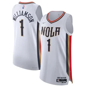 Chic Zion Williamson New Orleans Pelicans Nike 2021/22 Swingman Jersey City Edition White