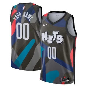 Cool Brooklyn Nets Nike Unisex 2023/24 Custom Swingman Jersey Black City Edition