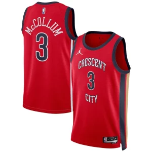 Unique CJ McCollum New Orleans Pelicans Jordan Brand Unisex Swingman Jersey Statement Edition Red