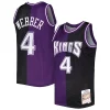 Cool Chris Webber Sacramento Kings Hardwood Classics 2000/01 Split Swingman Jersey Purple/Black