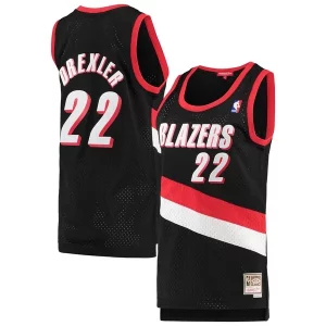 Cool Clyde Drexler Portland Trail Blazers Women's 1991/92 Hardwood Classics Swingman Jersey Black