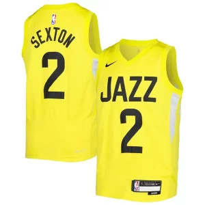 Cool Collin Sexton Utah Jazz Nike Youth Swingman Jersey Icon Edition Yellow