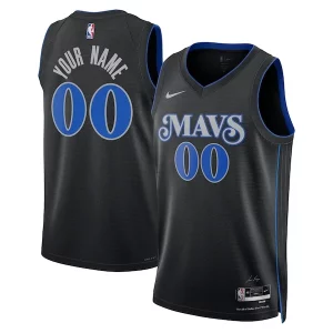 Cool Dallas Mavericks Nike Unisex 2023/24 Custom Swingman Jersey Black City Edition