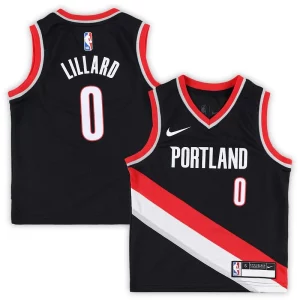 Cool Damian Lillard Portland Trail Blazers Nike Preschool Swingman Player Jersey Icon Edition Black