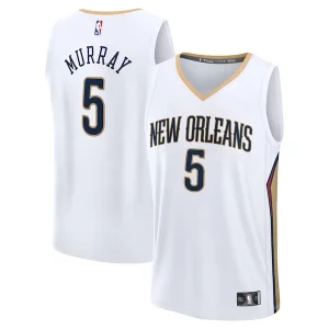 Cool Dejounte Murray New Orleans Pelicans Fast Break Replica Player Jersey Association Edition White
