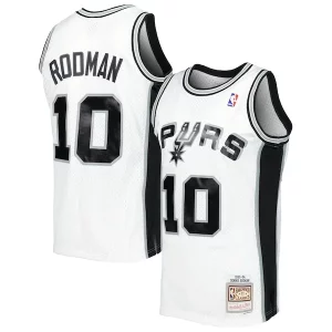 Cool Dennis Rodman San Antonio Spurs 2001/02 Hardwood Classics Swingman Jersey White