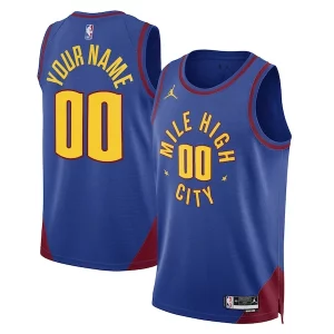 Cool Denver Nuggets Jordan Brand Unisex 2022/23 Swingman Custom Jersey Statement Edition Blue