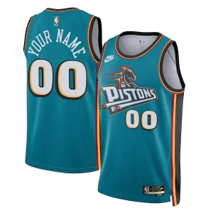 Cool Detroit Pistons Nike Unisex 2022/23 Custom Swingman Jersey Classic Edition Teal