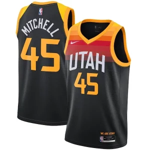 Cool Donovan Mitchell Utah Jazz Nike 2021/22 Swingman Player Jersey Black City Edition