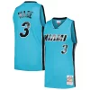 Cool Dwyane Wade Miami Heat Hardwood Classics 2005/06 Tropical Swingman Jersey Blue