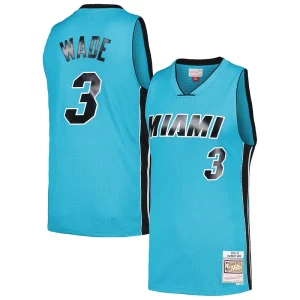 Cool Dwyane Wade Miami Heat Hardwood Classics 2005/06 Tropical Swingman Jersey Blue