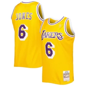 Cool Eddie Jones Los Angeles Lakers 1996/97 Hardwood Classics Swingman Jersey Gold
