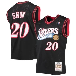 Cool Eric Snow Philadelphia 76ers 2000/01 Hardwood Classics Swingman Jersey Black