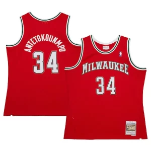 Cool Giannis Antetokounmpo Milwaukee Bucks 2014/15 Hardwood Classics Swingman Jersey Red