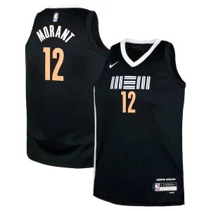 Cool Ja Morant Memphis Grizzlies Nike Youth Swingman Replica Jersey City Edition Black