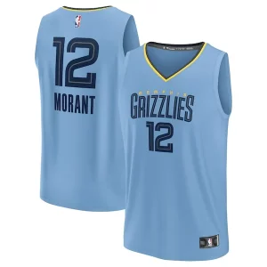 Cool Ja Morant Memphis Grizzlies Youth Fast Break Replica Player Jersey Statement Edition Light Blue