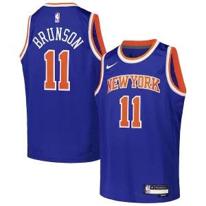 Cool Jalen Brunson New York Knicks Nike Youth Swingman Jersey Icon Edition Blue