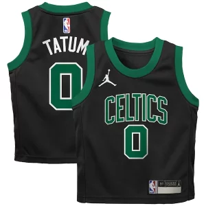 Cool Jayson Tatum Boston Celtics Jordan Brand Preschool 2022/23 Replica Jersey Statement Edition Black