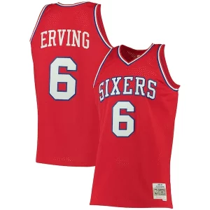 Cool Julius Erving Philadelphia 76ers 1982/83 Big & Tall Hardwood Classics Swingman Jersey Red