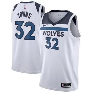 Cool Karl Anthony Towns Minnesota Timberwolves Nike Swingman Jersey White Association Edition