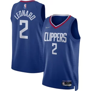 Cool Kawhi Leonard LA Clippers Nike 2021/22 Diamond Swingman Jersey Icon Edition Royal