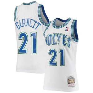 Stunning Kevin Garnett Minnesota Timberwolves 1995/96 Hardwood Classics Swingman Jersey White