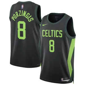 Premium Kristaps Porzingis Boston Celtics Nike Unisex 2024/25 Swingman Player Jersey City Edition Black