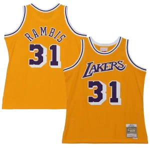 Cool Kurt Rambis Los Angeles Lakers 1984/85 Swingman Jersey Gold