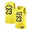 Amazing Lauri Markkanen Utah Jazz Nike Unisex Swingman Jersey Association Edition Gold