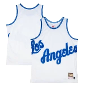 Cool Los Angeles Lakers Hardwood Classics Blown Out Fashion Jersey White