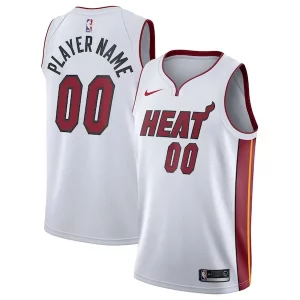 Cool Miami Heat Nike 2020/21 Swingman Custom Jersey Association Edition White
