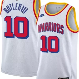Cool Nike Adult Golden State Warriors Jimmy Butler #10 Hardwood Classic White Jersey