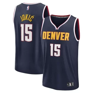 Cool Nikola Jokic Denver Nuggets Youth Fast Break Replica Player Jersey Icon Edition Navy