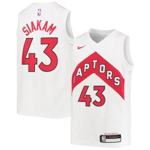 Cool Pascal Siakam Toronto Raptors Nike Youth Swingman Jersey Association Edition White/Red