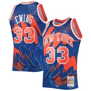 Cool Patrick Ewing New York Knicks Hardwood Classics 1991/92 Hyper Hoops Swingman Jersey Blue