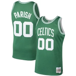 Cool Robert Parish Boston Celtics 1985/86 Hardwood Classics Swingman Jersey Kelly Green
