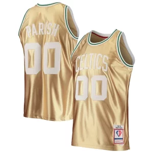 Cool Robert Parish Boston Celtics 75th Anniversary 1985/86 Hardwood Classics Swingman Jersey Gold